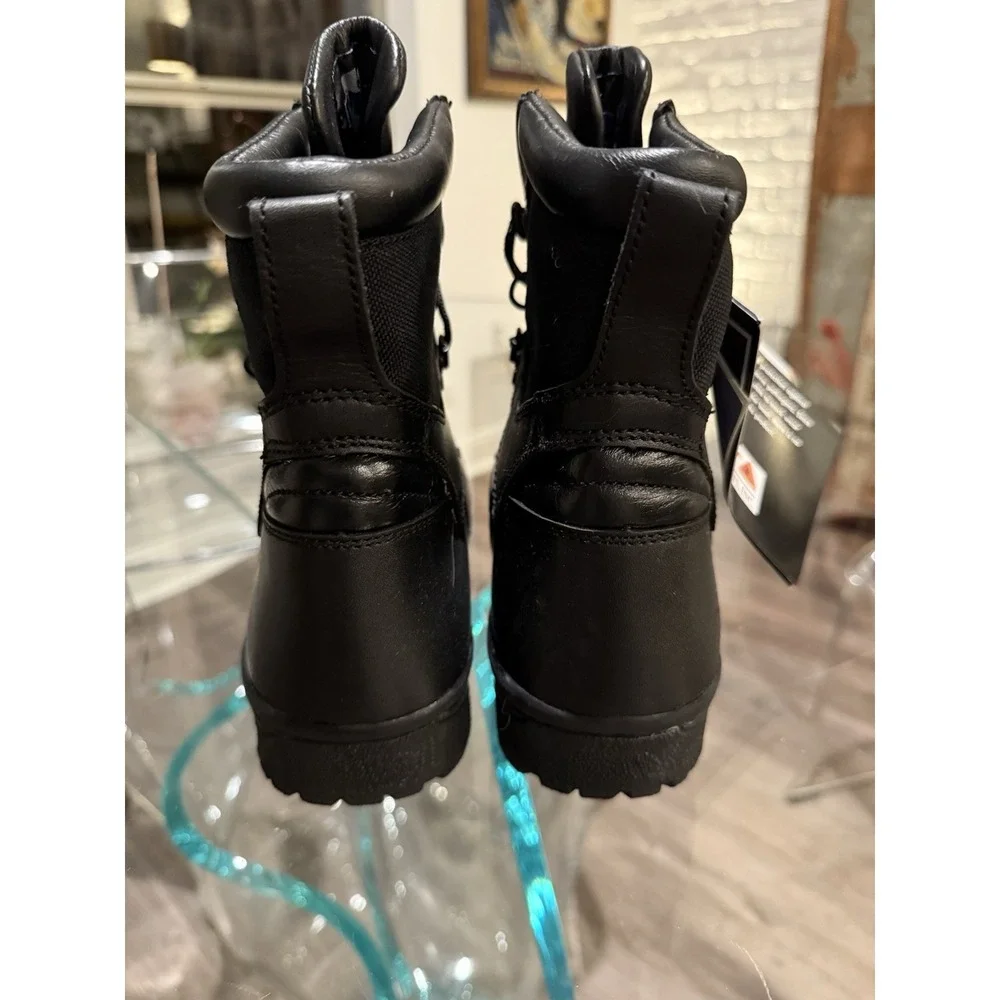 NWT Rocky 1st Med Waterproof Leather‎ Work Combat Boots Size 8M Black 911250